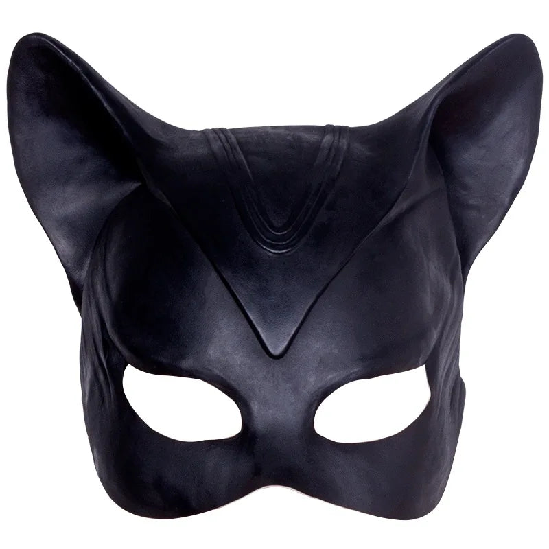 Cat Woman Selina Kyle Latex Mask Superhero Movie Cosplay Costume Halloween Party Masks