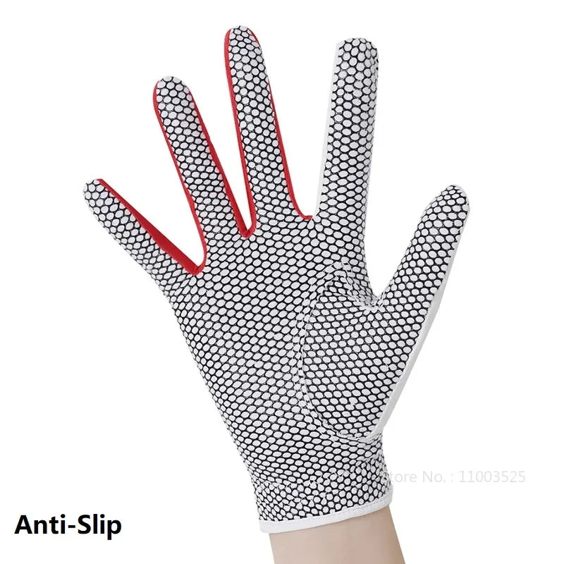 Golfist Women Golf Gloves Left Hand Right Hand Sport Mitten Quality PU Non-Slip Golf Gloves Breathable Palm Protection Handcover