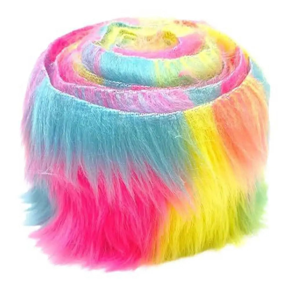 1.5M  Faux Fur Ribbon Tapes DIY Apparel Sewing Fluffy Trim Trimming Fabric Sewing Costume Stripe Plush Fur Supplies Home Decor