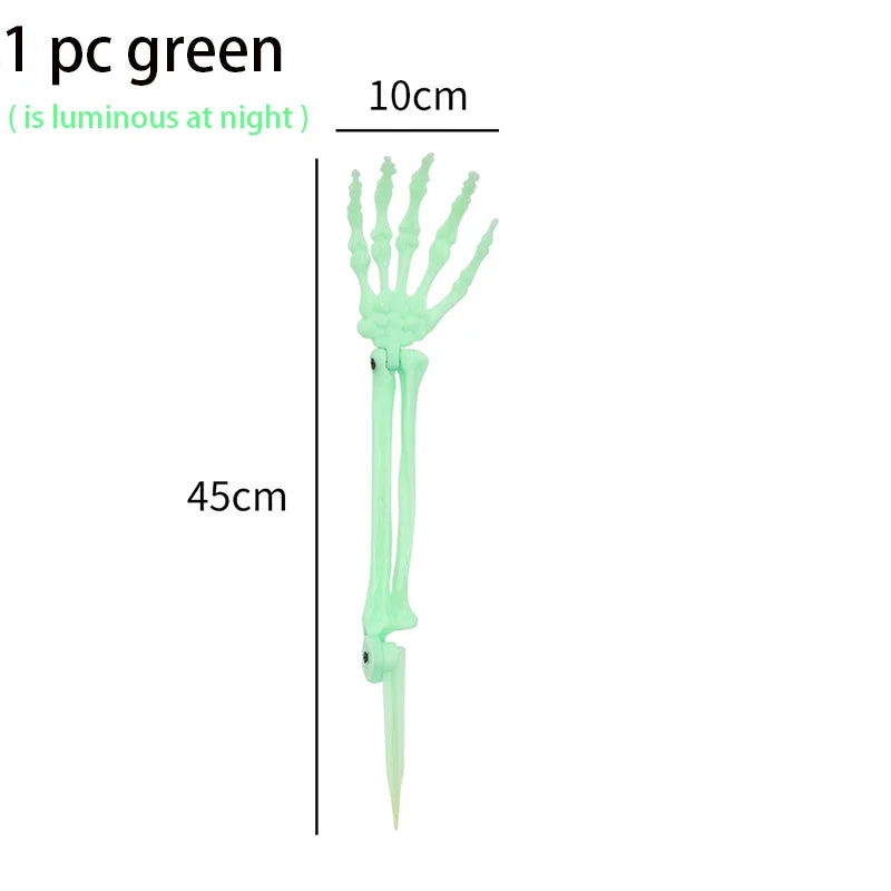 Halloween Decorations Home Decor Skeleton Head Outdoor Scary Props Realistic Skull & Hands Yard Prank Festivals Party Supplies