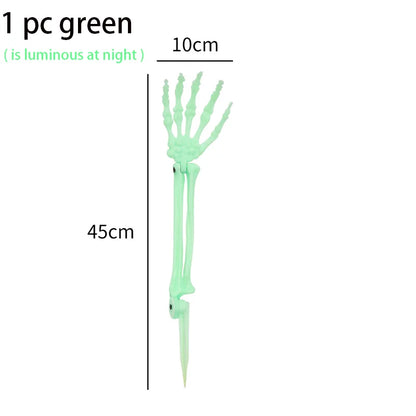 Halloween Decorations Home Decor Skeleton Head Outdoor Scary Props Realistic Skull & Hands Yard Prank Festivals Party Supplies