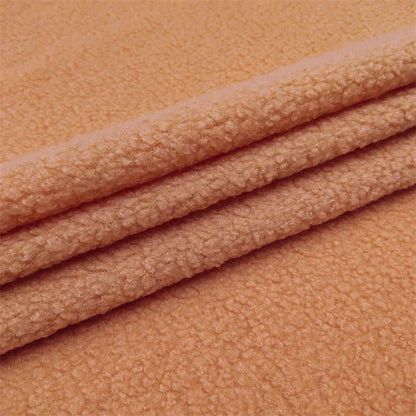Stretch Fabric Fur Plain by the Meter for Children's Clothes Dolls Sewing Winter Coats White Teddy Hair Plush Cloth Smooth Drape