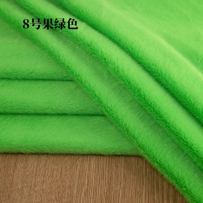 5mm Stretch European Mink Faux Fur Fabric High-Low Pattern for Clothing Scarves Hats Photo Props DIY Craft Decoration