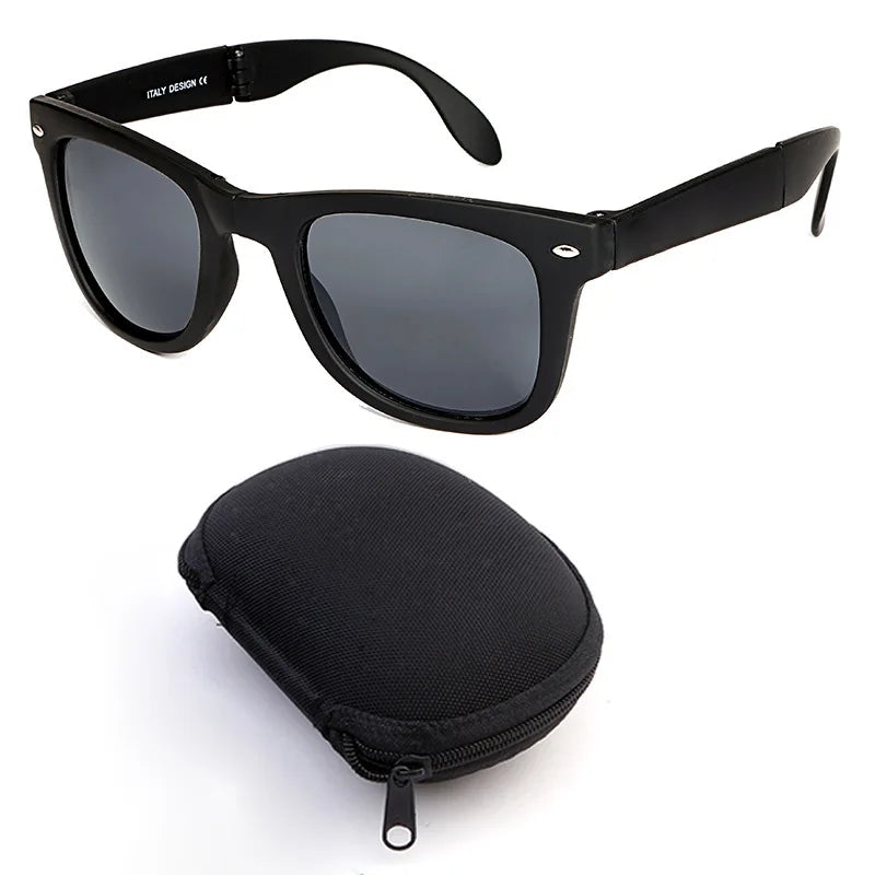 New Foldable Square Sunglasses Fashion Men's Driving Sun Glasses Women's Outdoor Sports and Cycling Goggles UV400 Eyewear