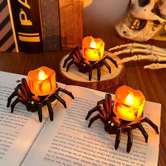 1pcs Halloween Decoration Spider Night Lights Party Supplies Decoration Props Bar, Haunted House, Horror Party Accessories
