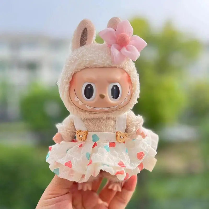 Clothes Only 17cm Doll Clothes Accessories for Labubu Time to Chill Doll Clothes