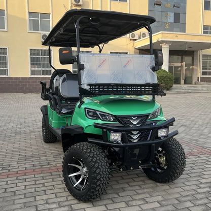 CE Approved 4 Wheel 4 Seater Electric Golf Buggy Adult Utility Vehicle Club Car ATV 72V Lithium Battery Electric Golf Cart