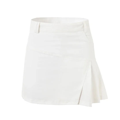 Short Skirt Women Breathable Anti Glare Casual Sports Skirts Outdoor Golf Tennis Pleated Skorts Lady A-Lined Culottes With Short