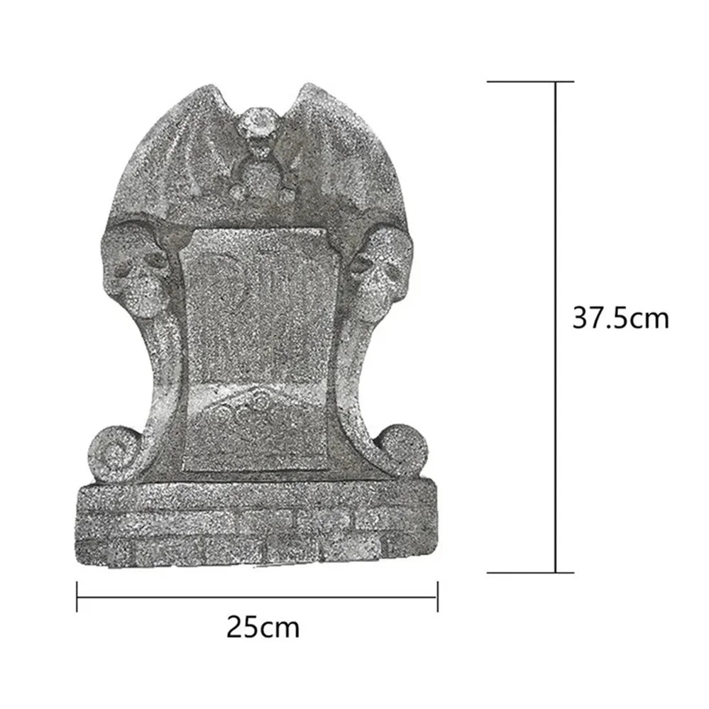 1Pcs Halloween Decoration Skeleton Tomb Tombstone With RIP Letters Bad Omens Haunted House Decor for Home Garden Frighten Kids