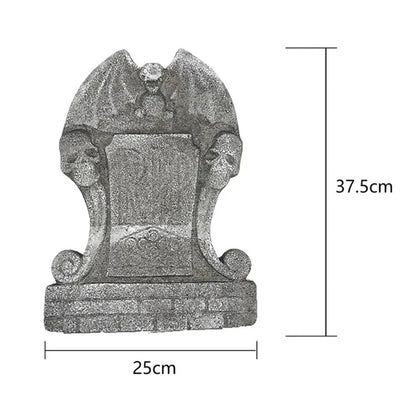 1Pcs Halloween Decoration Skeleton Tomb Tombstone With RIP Letters Bad Omens Haunted House Decor for Home Garden Frighten Kids