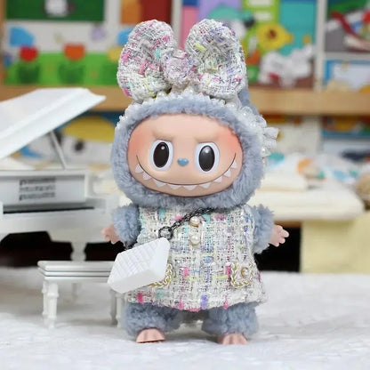 17cm Mini Plush Doll'S Clothes Outfit Accessories for Korea Kpop Exo Labubu Idol Suit Clothing Gift