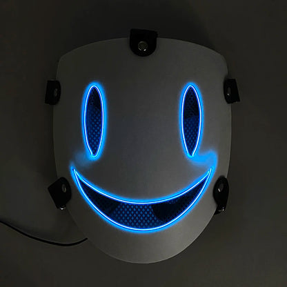 High-Rise Luminous Light Up Mask LED Glowing Mask Cosplay Party Anime Props Neon Face Mask for Adult Kids Halloween Supplies