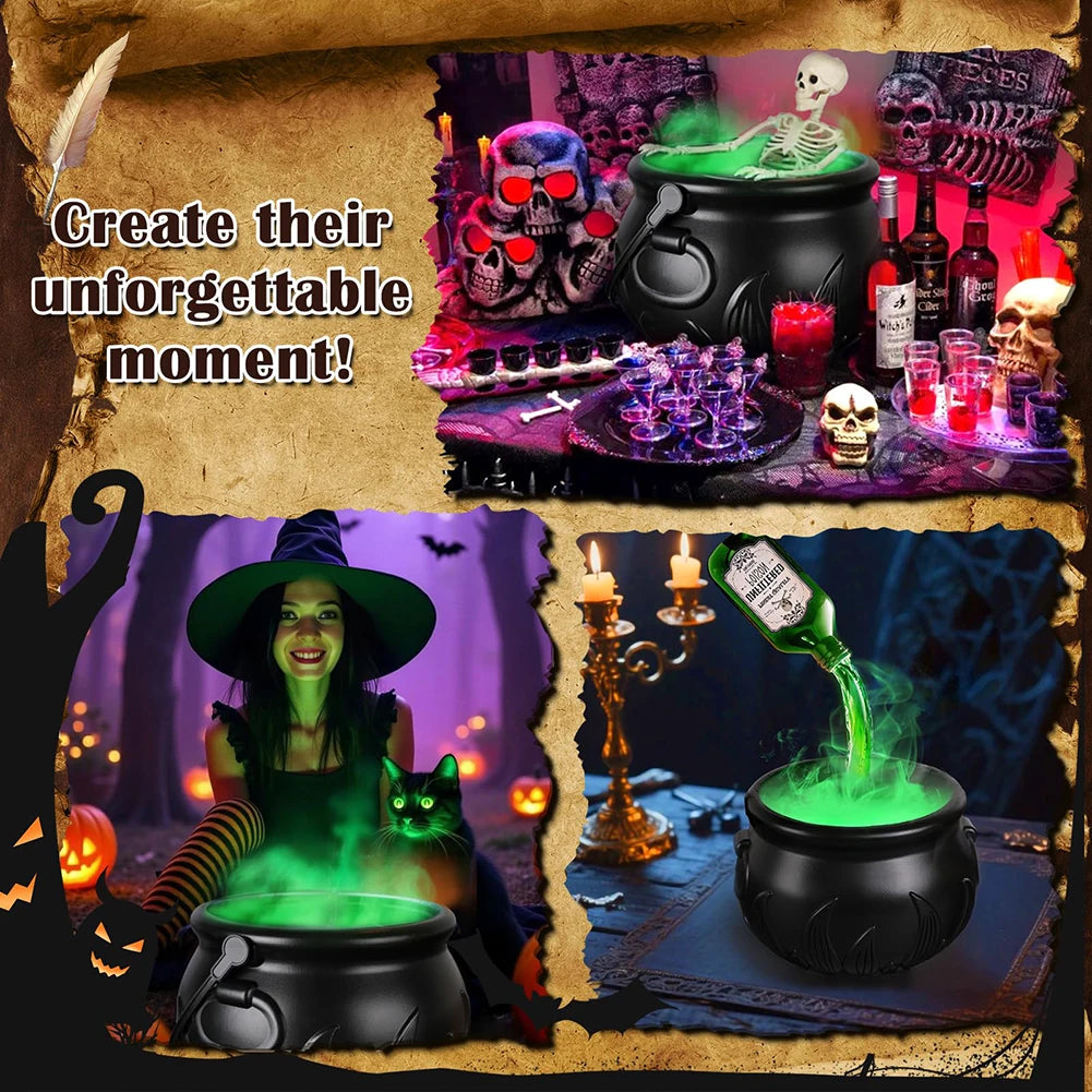 Halloween Decorations Indoor Decorations Indoor Witch Cauldron Black Plastic Bowl Party Decor for Home Garden Kitchen Yard