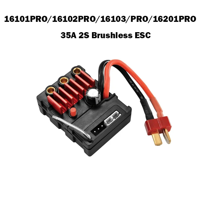 RC Cars Parts 16101pro/16102pro/16103pro/16201pro Upgraded Version Brushless Motor, Servo, ESC, Metal Accessories