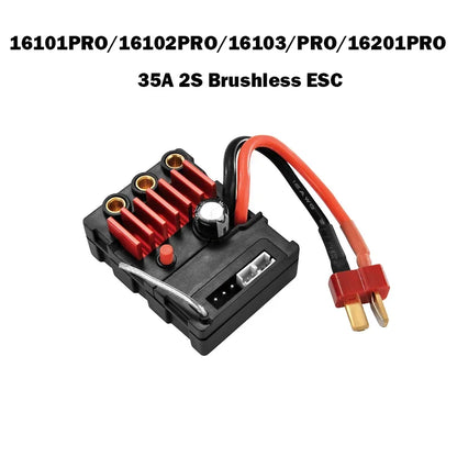 RC Cars Parts 16101pro/16102pro/16103pro/16201pro Upgraded Version Brushless Motor, Servo, ESC, Metal Accessories