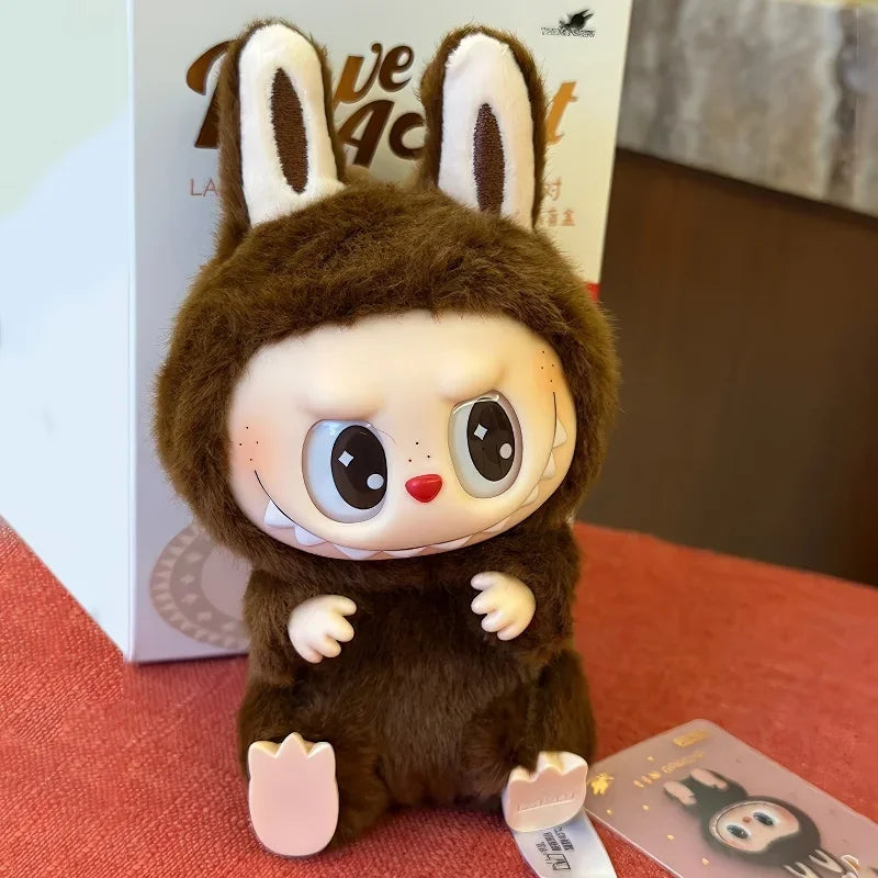 Labubu the Monster Exciting Macaron Series Blind Box Labubu Have a Seat Series Blind Bag Figure Vinyl Plush Doll Mystery Box Toy