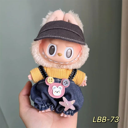 Mini Doll'S Clothes Outfit Accessories for Korea Kpop Exo 15-17cm Labubu Idol 10cn Cotton Doll Replacement Suit Clothing Gift