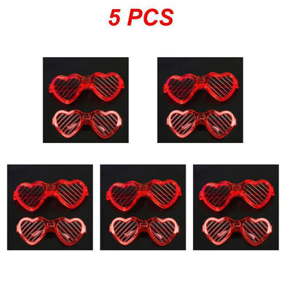 Sense of Future Science Technology LED Luminous Glasses Ins Popular Punk Goggles Party Christmas Colorful Light Shades Decor