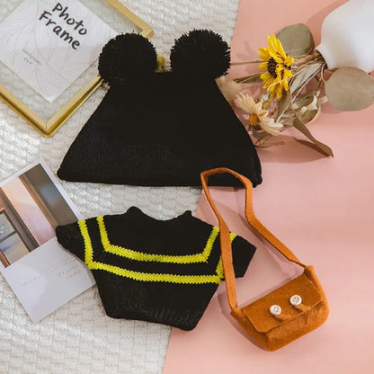 Doll Cloth Accessories LaLafanfan Cafe Clothes Dress Up DIY Clothing Yellow Duck Clothes 30cm Kawaii Plush Clothes Dolls
