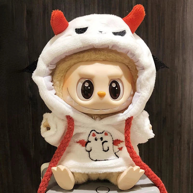 Labubu Doll Clothes Pumpkin Set Halloween for 15-17cm Ropa 3.0 Labubu V1 V2 V3 Clothes Sitting Party Accessories