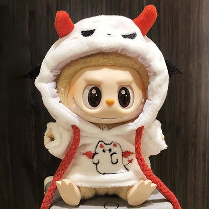 Labubu Doll Clothes Pumpkin Set Halloween for 15-17cm Ropa 3.0 Labubu V1 V2 V3 Clothes Sitting Party Accessories
