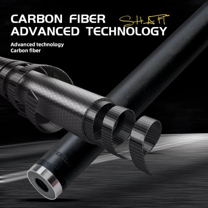 ZOKUE Carbon Fiber Pool Cue  Elite Series With 12.5mm Low Deflection Full Carbon Technology Cue Stick for Billiard Cue Stick Kit