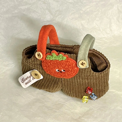 17cm Cute Mini Plush Doll'S Clothes Outfit Accessories Labubu Idol Dolls Donut Overalls Clothing DIY Kid Gift Strap Labubu Pants
