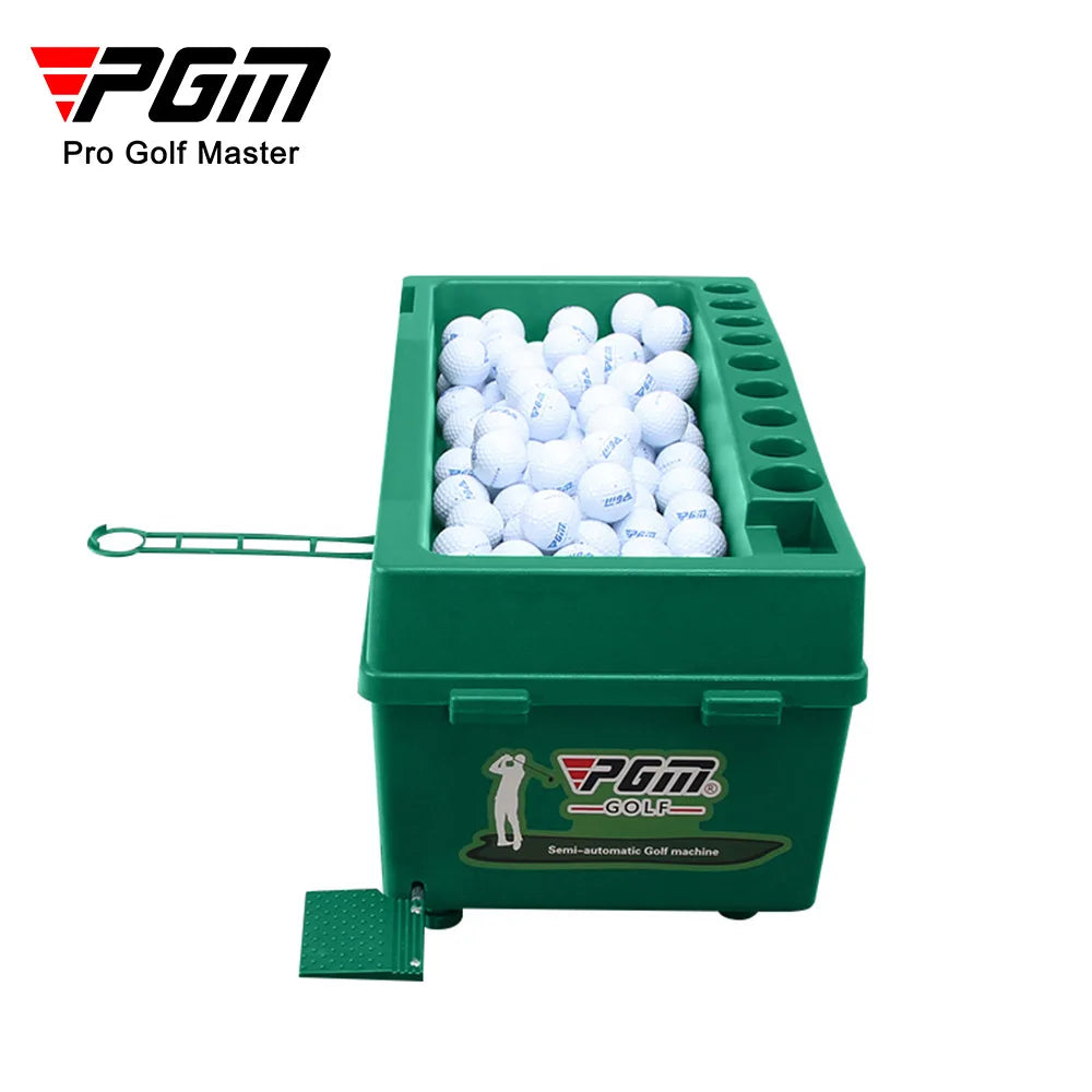 PGM Semi-Automatic Golf Ball Machine Automatic Golf Ball Dispenser Multifunction Golf Clubs Holder Golf Training Service Machine