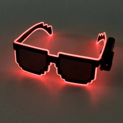 Cosplay Decorations Party Props Glowing Flashing Glowing Sunglasses Mosaic Glasses Led Light Up Glasses LED Luminous Glasses