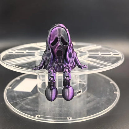 3D Printed Figurines Halloween Skull Ornament Joint Movable Home Desktop Decoration Creative Children's Educational Toys Gifts