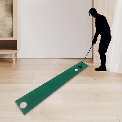 Golf Putting Mat Golf Putting Practice Mat Portable Improve Putting Accuracy Foldable Golf Training Putting Practice Detection