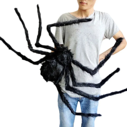 Halloween Big Plush Spider Halloween Decoration Party Props Outdoor Big Spider Decoration Chamber Trick a Prank  Big Spider