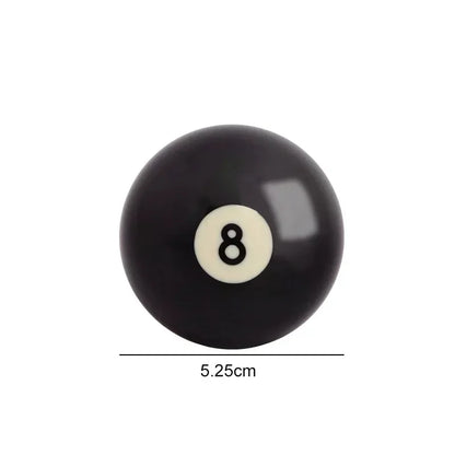 1pc Billiard Cue Ball 52.5/57.2 Mm Standard /Crystal Black 8 Ball Snooker Training Replacement Practice Billiard Made of Resin