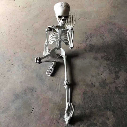 Halloween Realistic Body Bones Movable/Posable Joints Simulation Skull Ornament Festival Theme Full Size Home Party Decorations
