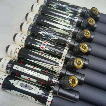 Premium High-End Leadsuper  100% Carbon Fiber Shaft 1/2 Billiard Pool Cue With10 11.5  12.5mm Cue Tip