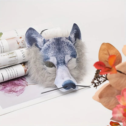 1 Piece Animal Wolf Mask for Everyone, Universal for Halloween Party Gathering