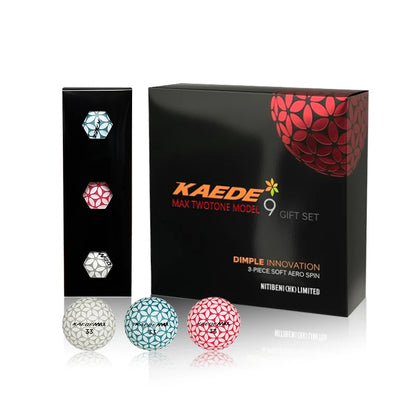 Kaede Sakura Golf Balls for Ladies Long Distance Triple Layer 9pcs Set Golf Ball Sports & Entertainment Equipment