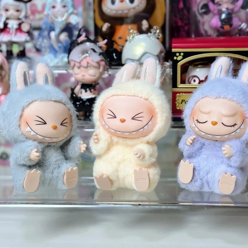 Genuine Labubu the Monster Exciting Macarons &Have a Seat Series  Blind Box Vinyl Face Pendant Kawaii Decoration Collec Toys