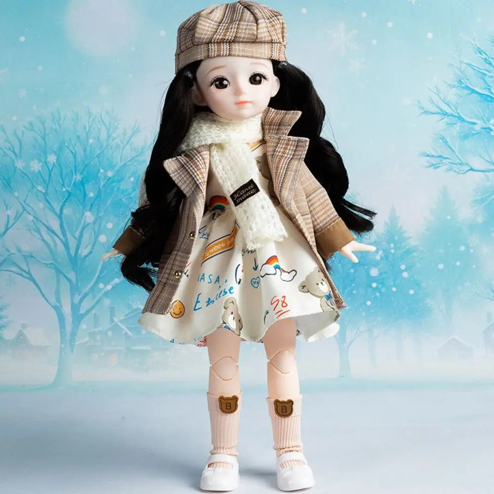 BJD Dolls BJD Dolls and Clothes Hinged Doll Brown Eye Removable Joints 3D Eyes Doll 13 Movable Joints Anime
