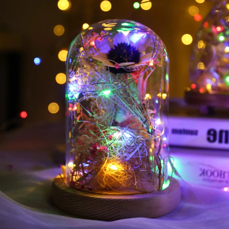 5 Colors LED Outdoor Light String Fairy Garland Battery Power Copper Wire Lights for Christmas Festoon Party Wedding