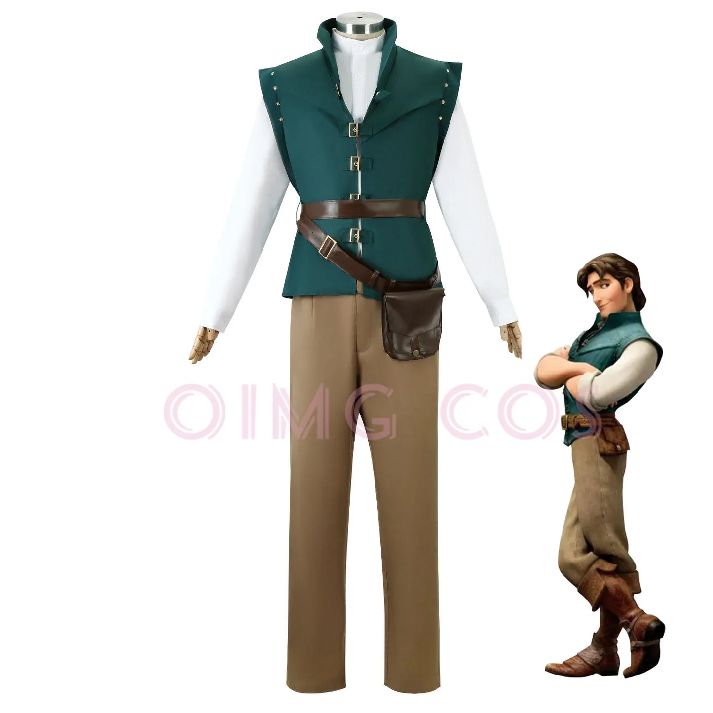 Flynn Rider Cosplay Costume  Adult Carnival Uniform Halloween Anime Halloween Costumes