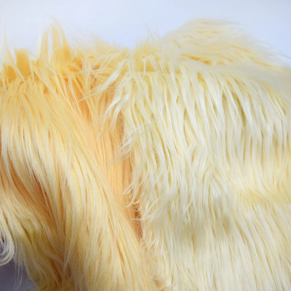 25x45cm 8cm Pile  Faux Fur Fabric for Sewing Make Cotton Doll Hair Diy Handmade Home Decoration Cosplay Fabric for Needlework