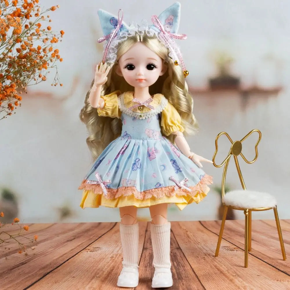 BJD Dolls BJD Dolls and Clothes Hinged Doll Brown Eye Removable Joints 3D Eyes Doll 13 Movable Joints Anime