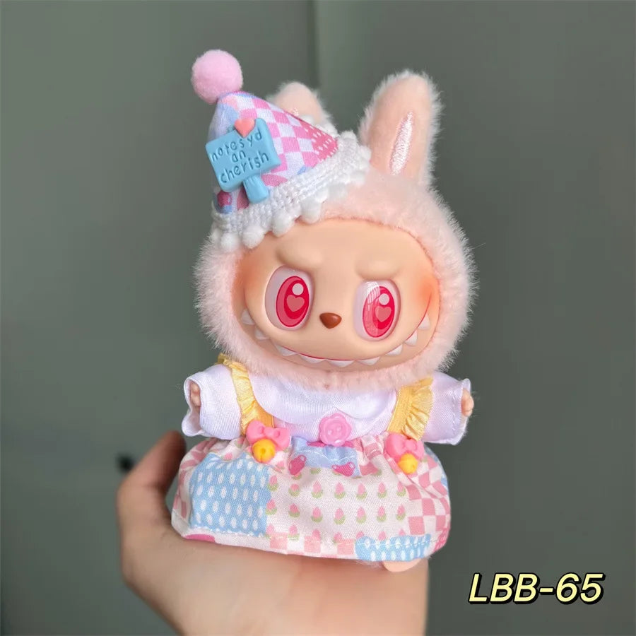 Mini Doll'S Clothes Outfit Accessories for Korea Kpop Exo 15-17cm Labubu Idol 10cn Cotton Doll Replacement Suit Clothing Gift