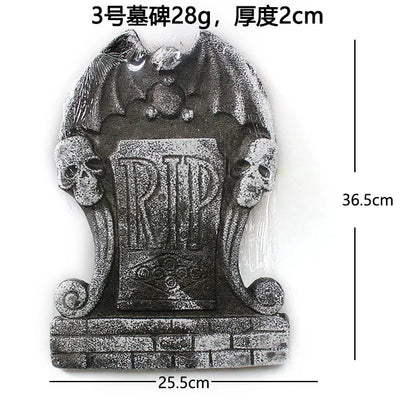 Halloween Decoration Foam Tombstone Ghost Festival Home Haunted House Bar Scene Layout Props Kids Adults Happy Halloween Supplie