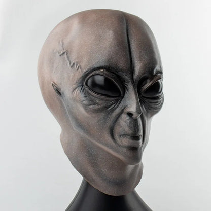 Funny’s Horror Latex Mask Cosplay UFO Oxyey Alien Skull Halloween Party Costume Ghost House Chamber Prank Devil Monster Prop