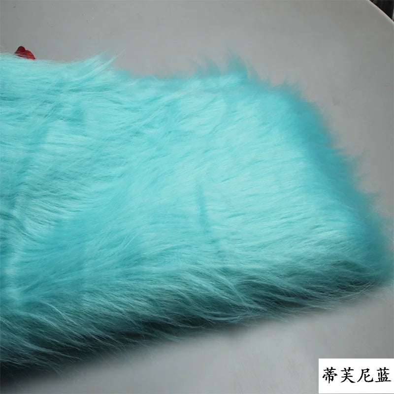 4 Kinds of Purple 12cm Long Pile Fur Faux Fur Fabric Soft Plush Faux Fur Fabric Sewing DIY Toy Home Background Decoration Cloth