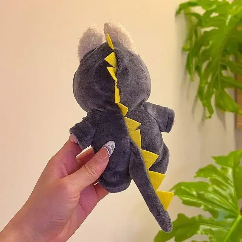 Dragon Animal Monster Onesie for Labubu V3 V2 V1 Baby Clothes Dinosaur Costume for Ropa Labubu Outfits