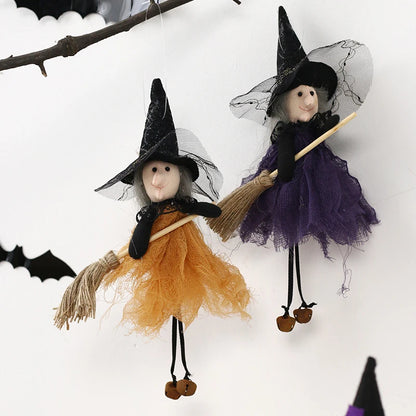 Scary Witch Doll Indoor Decor Halloween Props Home Decoration Halloween Witch Props Halloween Tree Hanging Ornaments Halloween T