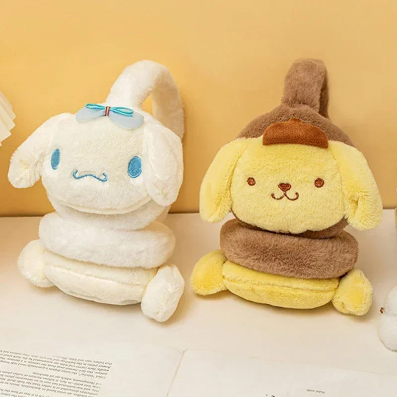 Sanrio Kuromi Cinnamoroll Melody Soft Plush Warmer Earmuff Earflap Winter Outdoor Cold Protection Ear-Muffs Ear Cover Gift